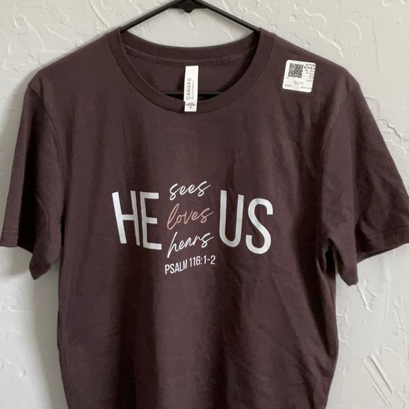 Bella Canvas Tops - Inspirational t-shirt, brown, size Medium. Unisex. 100% cotton. Super soft NWT